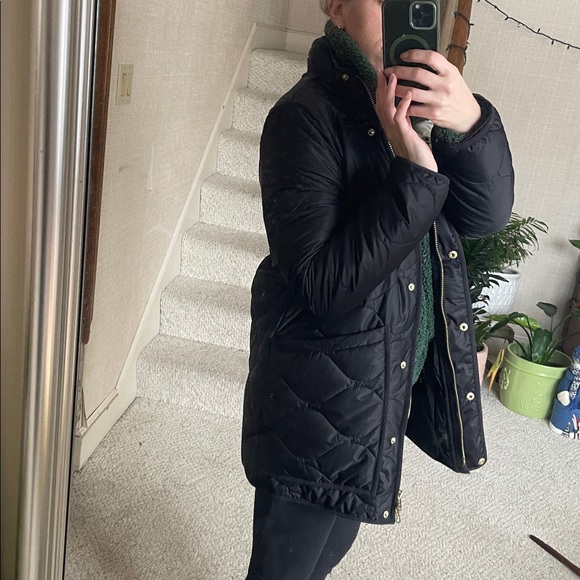 NWT Quince Featherless Down Black Quilted Puffer Jacket - Picture 14 of 15